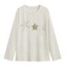 Rhinestone Ocean Graphic Long Sleeve