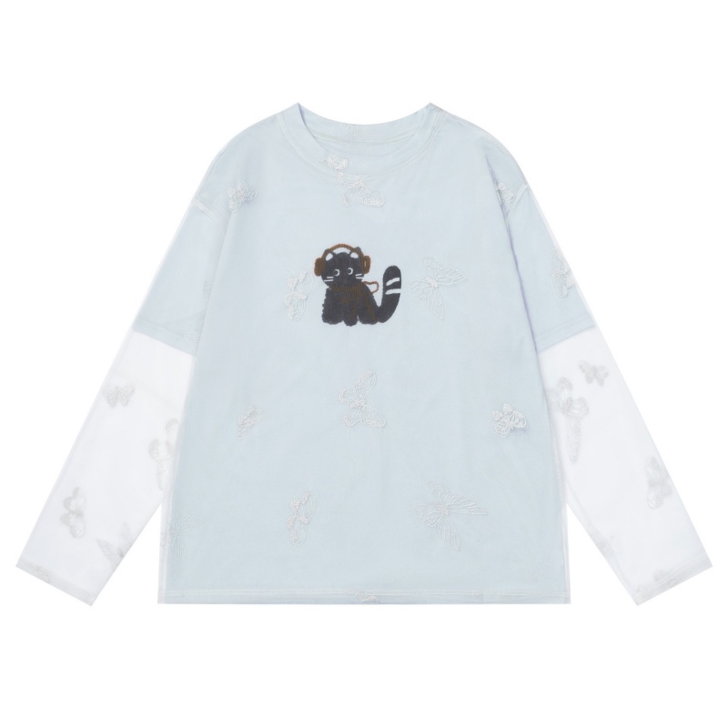 Cartoon Cat Casual Long Sleeve