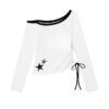 Modern Waist Detail Long Sleeve Top