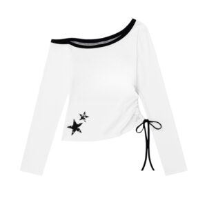 Modern Waist Detail Long Sleeve Top